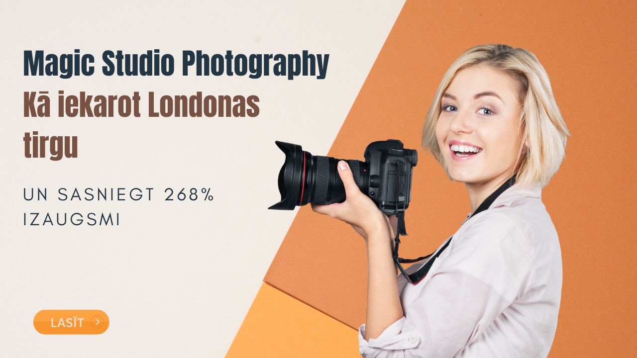 Magic Studio Photography: Kā iekarot Londonas tirgu un sasniegt 268% izaugsmi